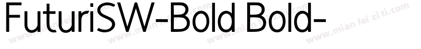FuturiSW-Bold Bold字体转换